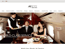 Tablet Screenshot of mjets.com
